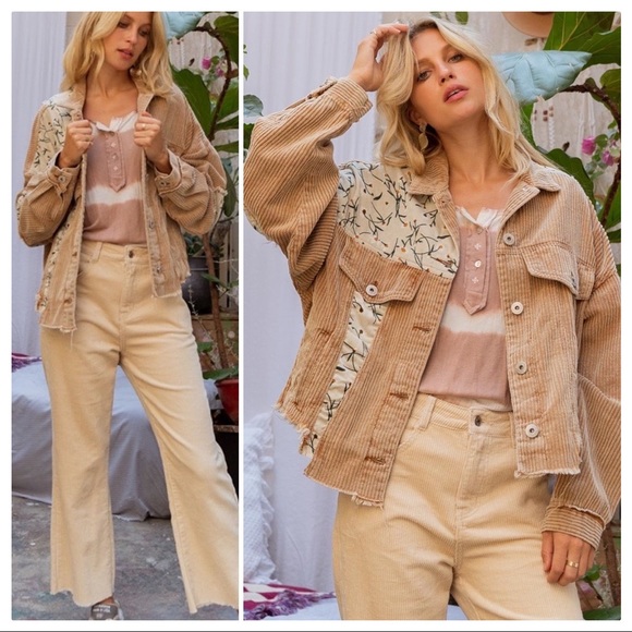 POL Jackets & Blazers - POL Wild At Heart Camel Cord Jacket
